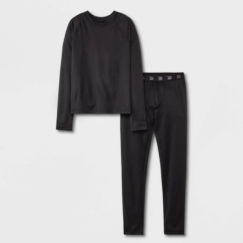Boys' 2pk Thermal Set - All in Motion Black M