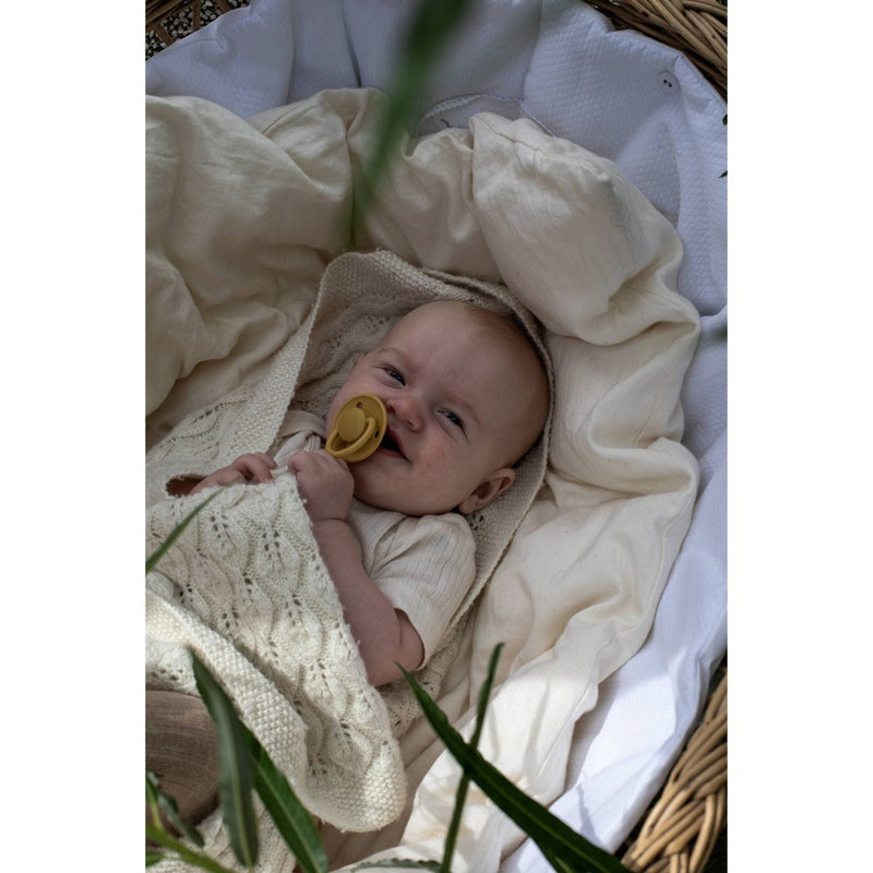 Bibs De Lux Silicone Pacifier - 0-3 Years - 2pk - Mustard/Petrol