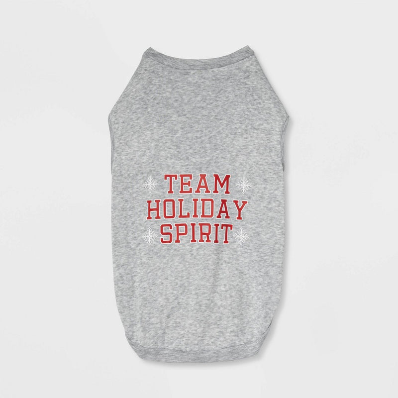 Team Holiday Spirit Matching Family Dog Sweatshirt - Wondershop - Gray - S