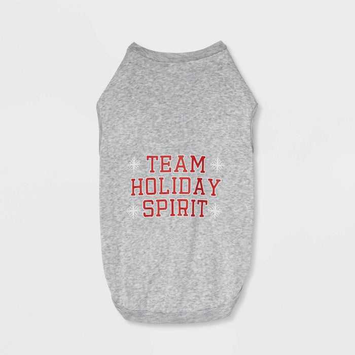 Team Holiday Spirit Matching Family Dog Sweatshirt - Wondershop - Gray - S