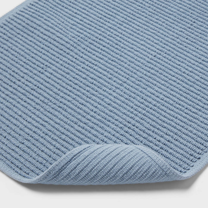 20"x30" Performance Plus Bath Mat Solid Light Blue - Threshold