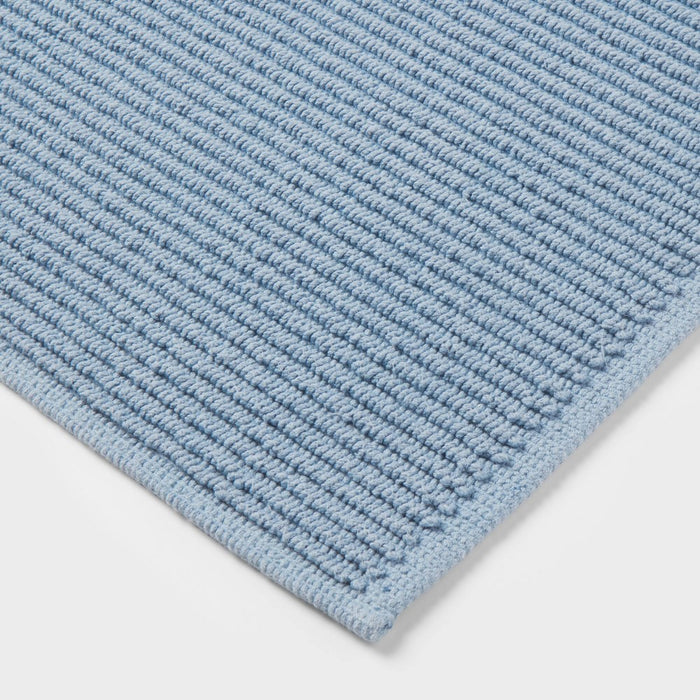20"x30" Performance Plus Bath Mat Solid Light Blue - Threshold