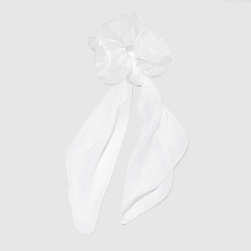 Organza Jumbo Hair Twister with Solid Scarf Tails - Wild Fable Ivory