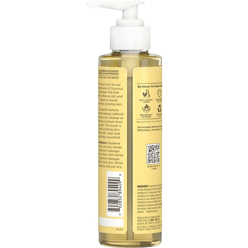 Burt's Bees Facial Cleansing Oil with Coconut & Argan Oil - Unscented - 6 fl oz