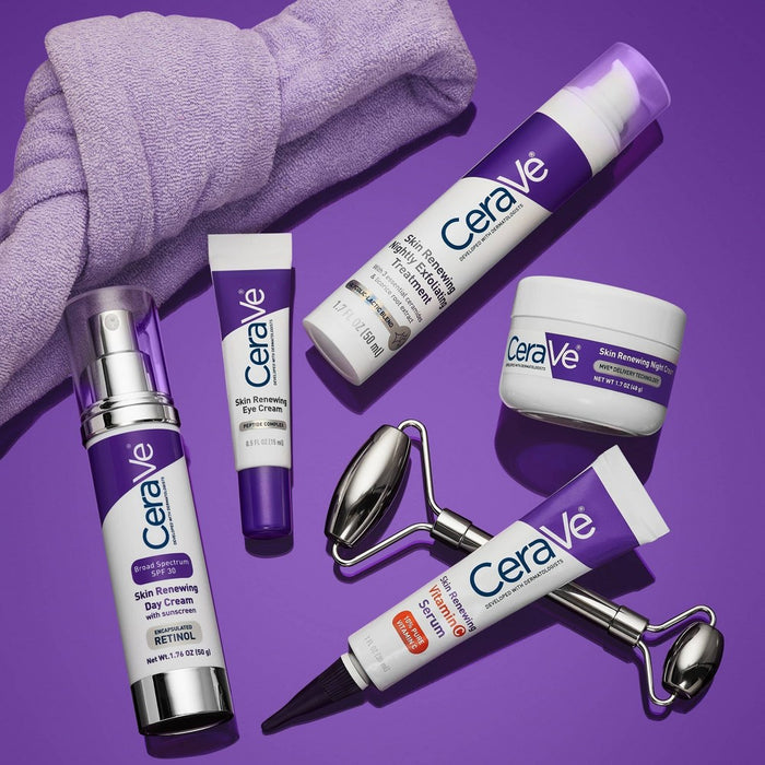 CeraVe Skin Renewing Nightly Exfoliating Treatment Glycolic Acid Face Serum