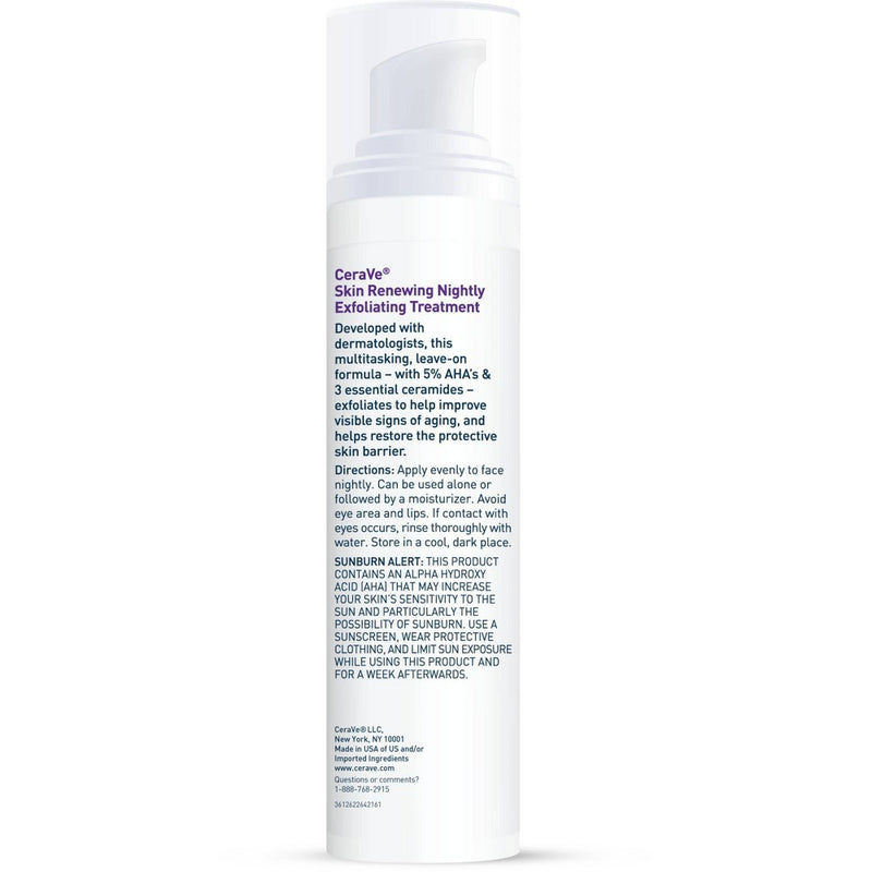 CeraVe Skin Renewing Nightly Exfoliating Treatment Glycolic Acid Face Serum
