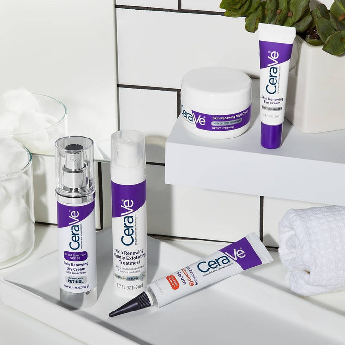 CeraVe Skin Renewing Nightly Exfoliating Treatment Glycolic Acid Face Serum
