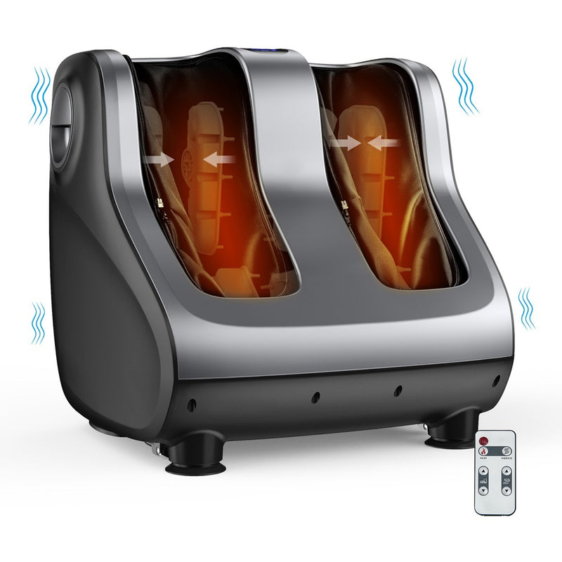 Costway Shiatsu Foot & Calf Massager W/ Compression Kneading Heating & Vibrating Gray (LOCAL PICKUP ONLY)