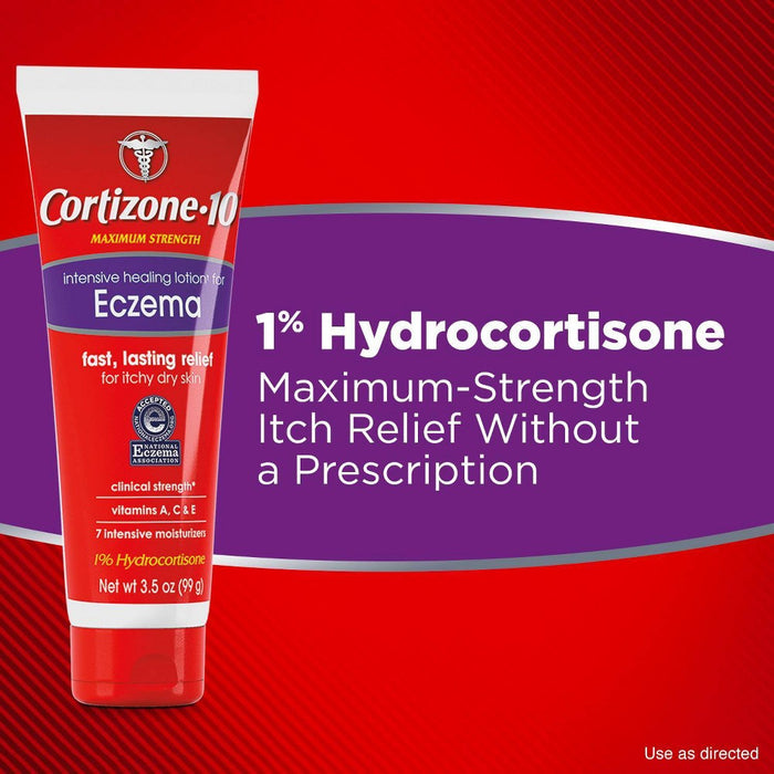 Cortizone 10 Intensive Healing Lotion for Eczema Itchy and Dry Skin - 3.5oz