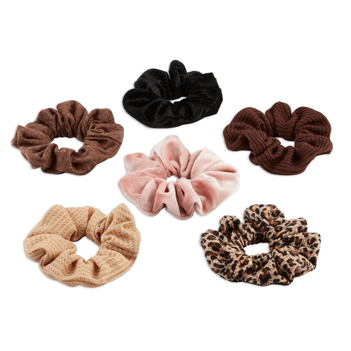 scunci Mixed Neutral Scrunchies - 6pk