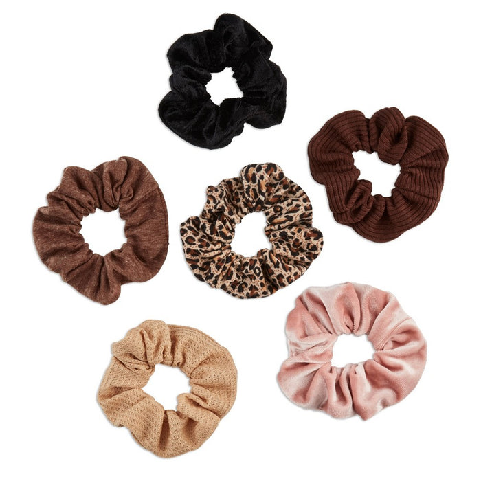 scunci Mixed Neutral Scrunchies - 6pk
