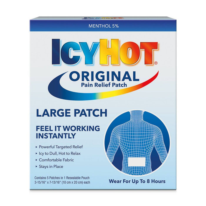 Icy Hot Medicated Patch Back - 5ct