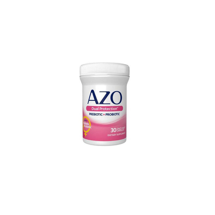 AZO Dual Protection Clinically Proven Women's Probiotic for Urinary + Vaginal Support - 30ct