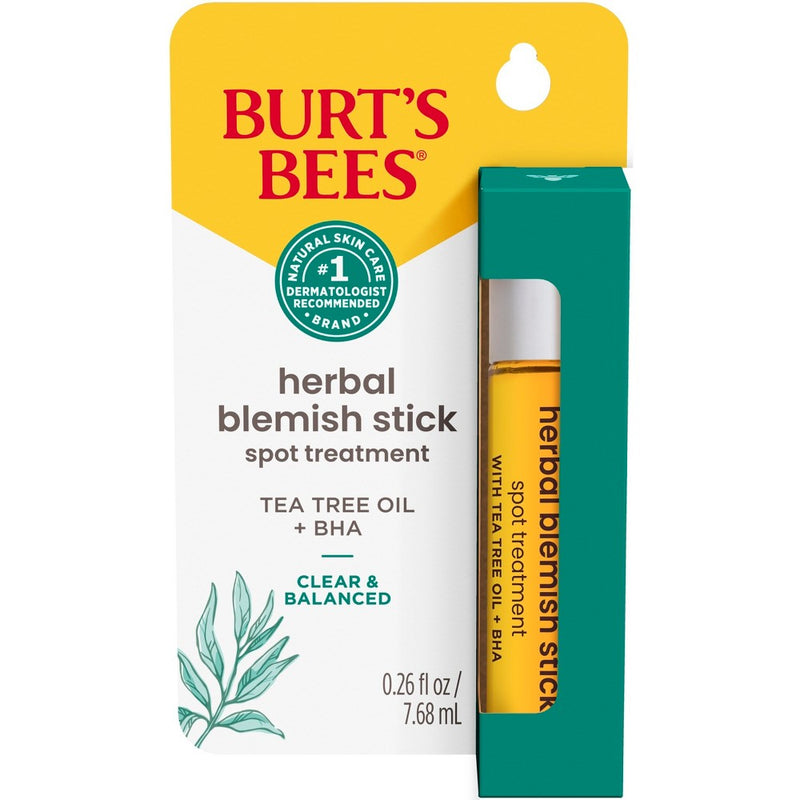 Burt's Bees Clear and Balanced Herbal Blemish Stick - 0.26 fl oz