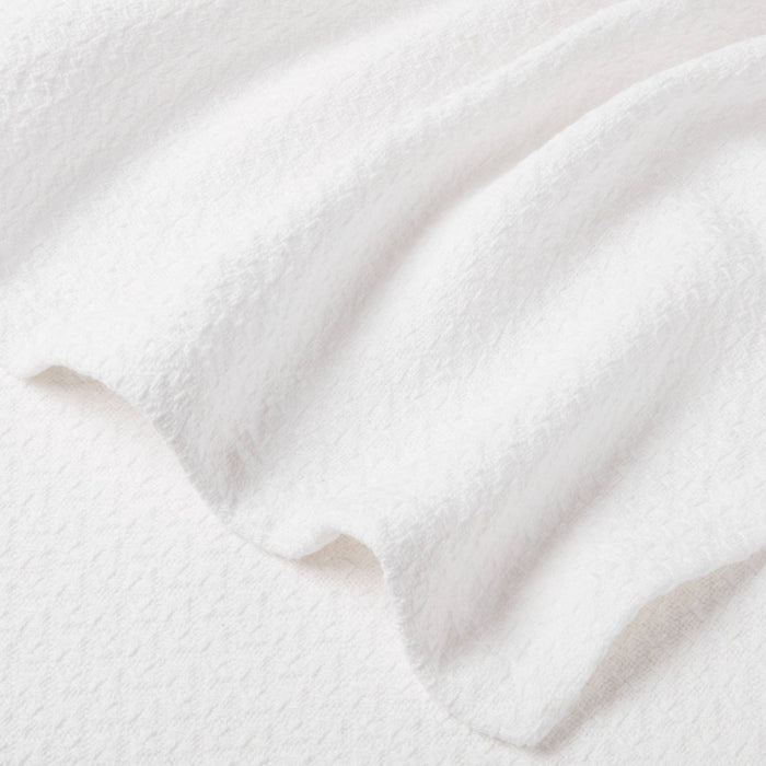 Full/Queen 100% Cotton Bed Blanket White - Threshold