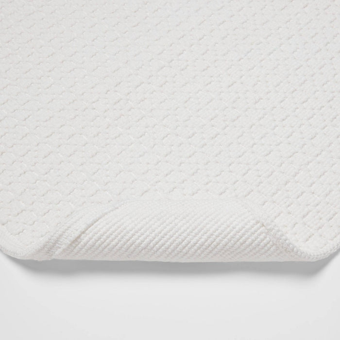 20"x34" Antimicrobial Bath Mat White - Threshold