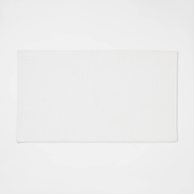 20"x34" Antimicrobial Bath Mat White - Threshold