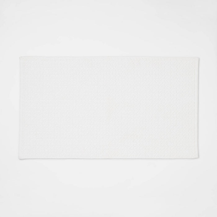 20"x34" Antimicrobial Bath Mat White - Threshold