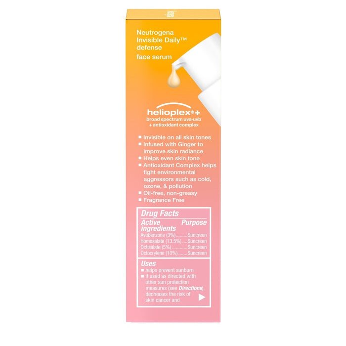Neutrogena Invisible Daily Defense Sunscreen Face Serum - SPF 60 - 1.7 fl oz