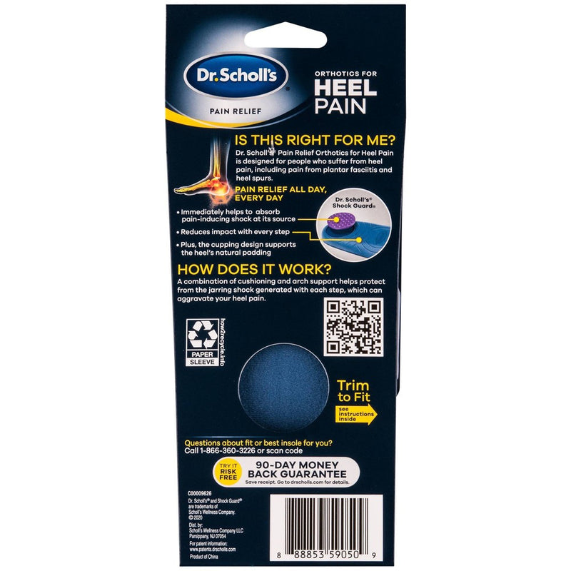 Dr. Scholl's Pain Relief Orthotics For Heel Pain For Women - Size 6-10