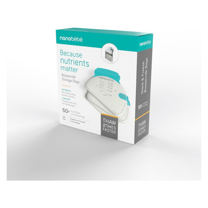nanobebe 50ct Breast Milk Storage Bags