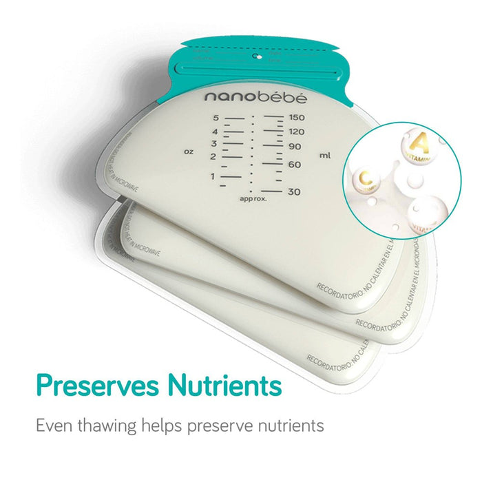 nanobebe 50ct Breast Milk Storage Bags