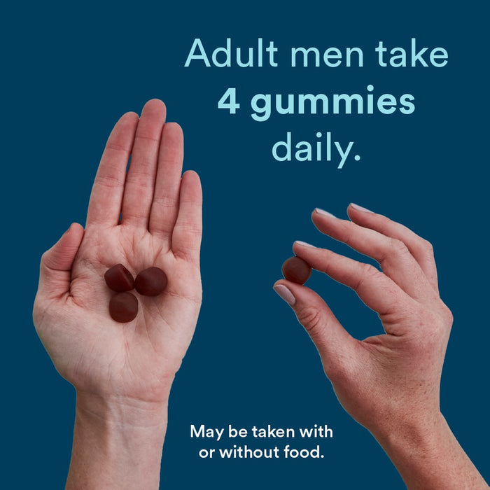 SmartyPants Organic Men's Multi & Vegetarian Omega 3 Gummy Vitamins with D3, C & B12 - 90 ct