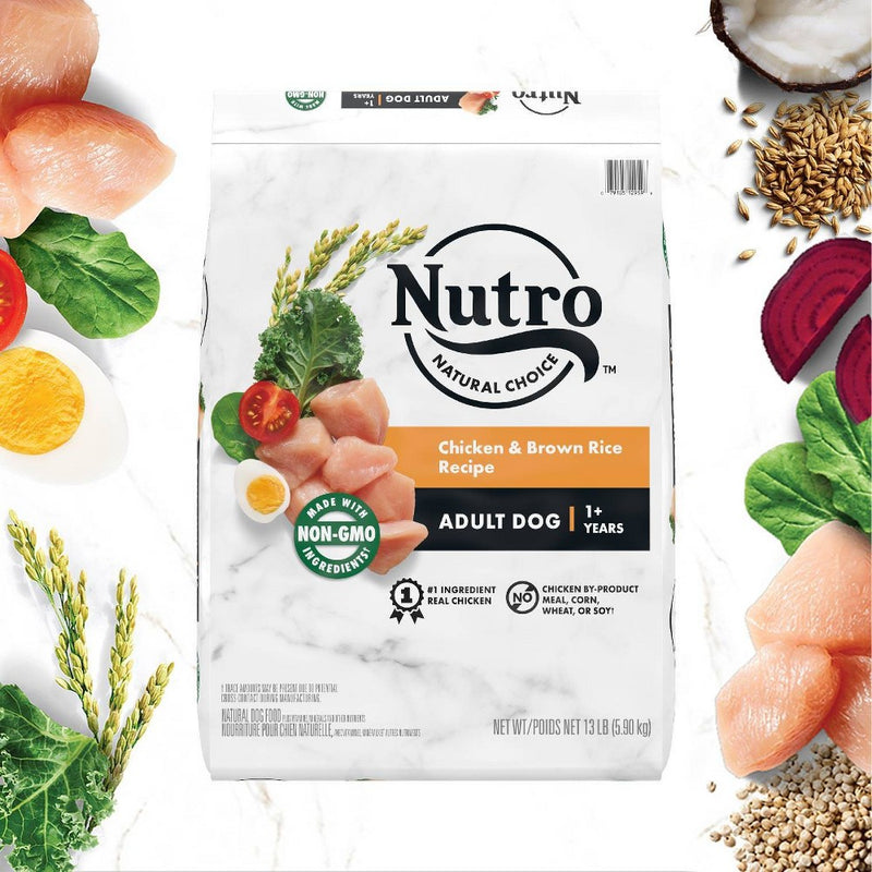 Nutro Natural Choice Chicken and Brown Rice Recipe Adult Dry Dog Food - 13lbs