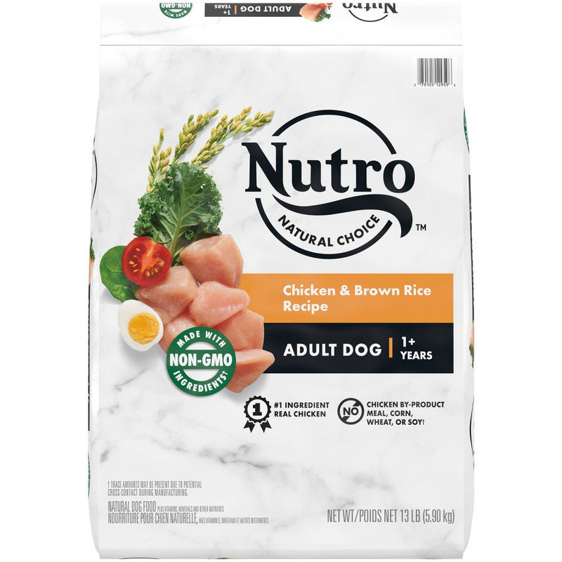 Nutro Natural Choice Chicken and Brown Rice Recipe Adult Dry Dog Food - 13lbs