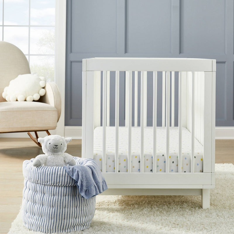Polyester Rayon Jersey Fitted Crib Sheet - Cloud Island Multi Dot