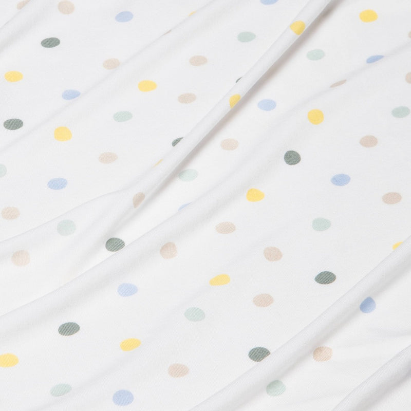 Polyester Rayon Jersey Fitted Crib Sheet - Cloud Island Multi Dot