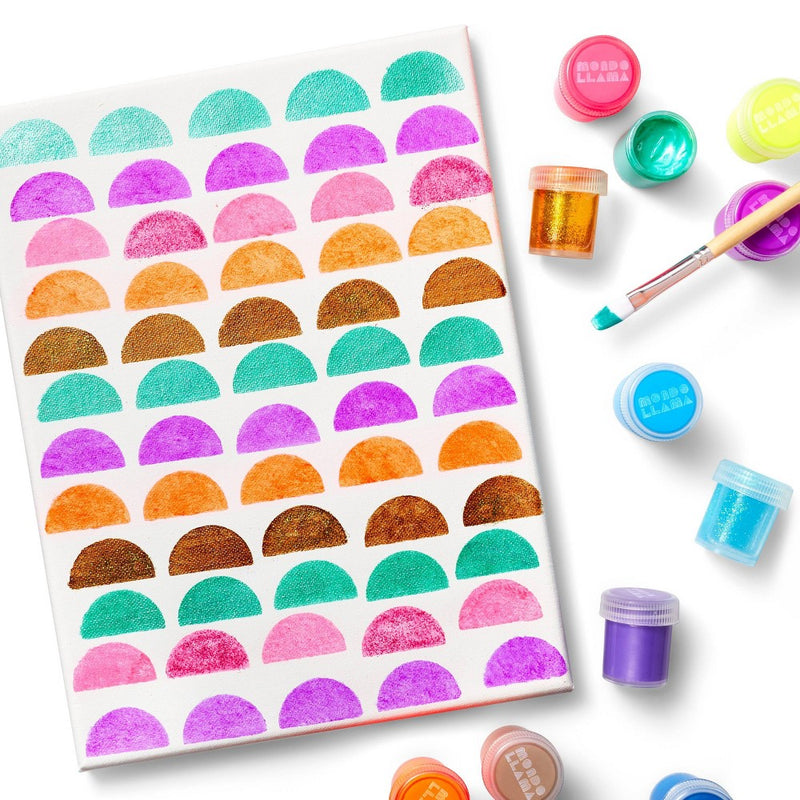 24ct Acrylic Paint Set Metallic/Neon/Glitter - Mondo Llama