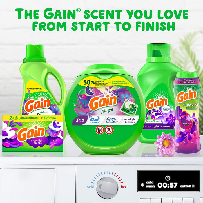 Gain Liquid Fabric Softener - Moonlight Breeze - 140 fl oz