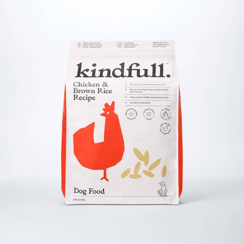 Chicken and Brown Rice Recipe Dry Dog Food - 23lbs - Kindfull (LOCAL PICKUP ONLY)