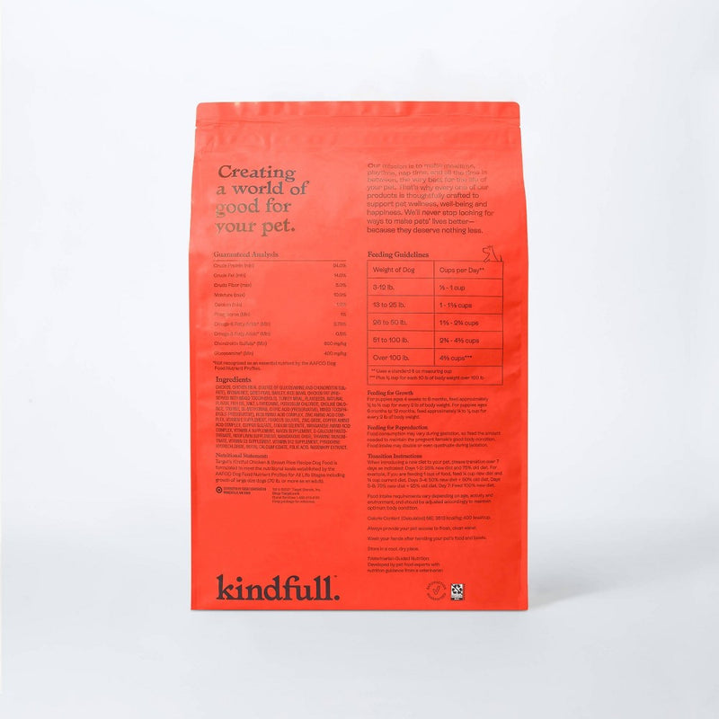 Chicken and Brown Rice Recipe Dry Dog Food - 23lbs - Kindfull (LOCAL PICKUP ONLY)