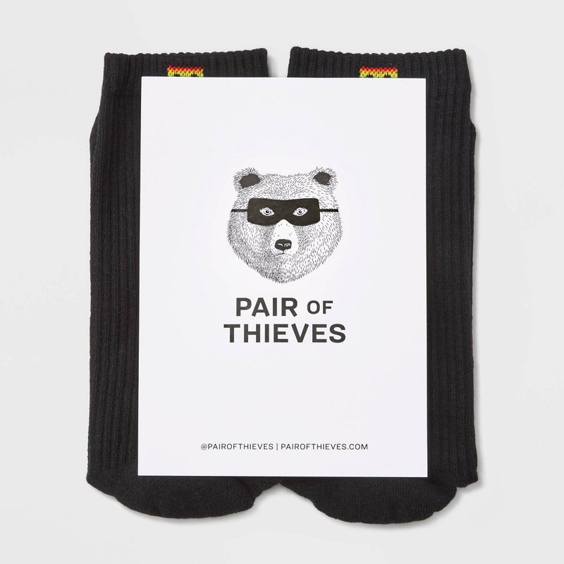 Pair of Thieves Men's Cushion Striped Crew Socks - 6-12