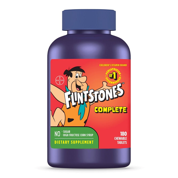 Flintstones Chewable Kids Multivitamin w/Iron, Calcium, C & D  -180ct -EXP 11/25
