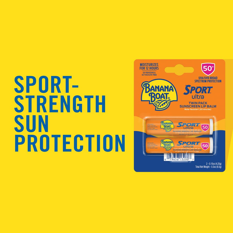Banana Boat Ultra Sport Lip Balm - SPF 50 - 0.15oz/2ct