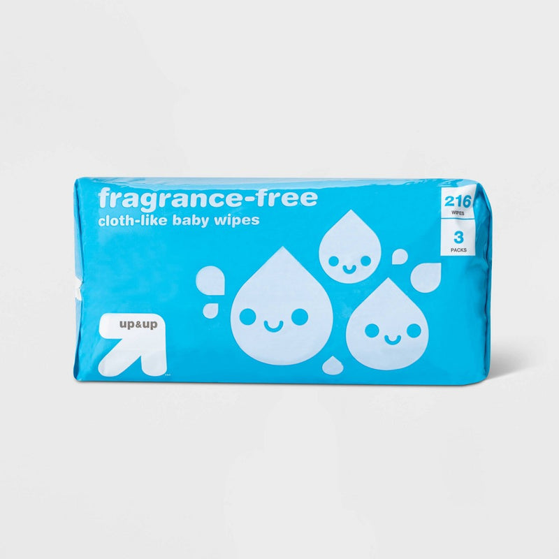 Fragrance Free Baby Wipes Unscented 216ct - up & up