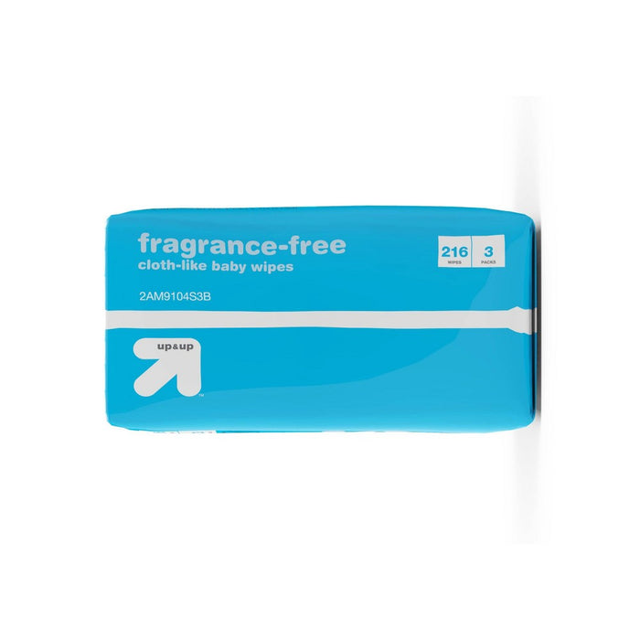 Fragrance Free Baby Wipes Unscented 216ct - up & up