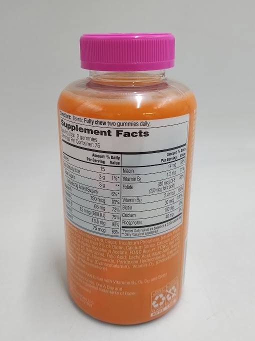 One A Day Vitamins VitaCraves Teen Gummies For Her - 150ct EXP 10/2026