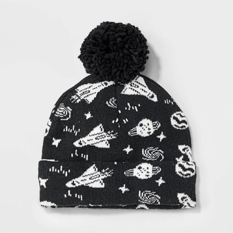Baby Rocket Beanie - Cat & Jack Black 12-24M