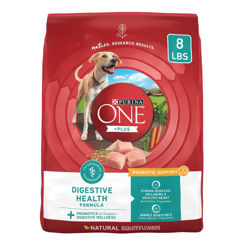 Purina ONE SmartBlend Digestive Health with Probiotics Chicken Adult Dry Dog Food - 8lbs