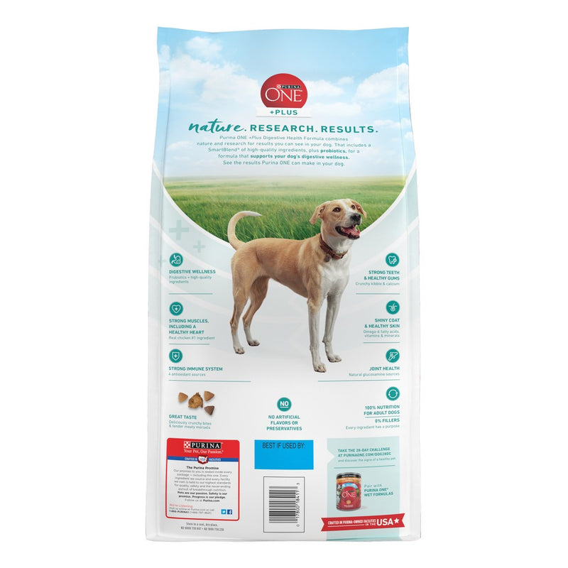 Purina ONE SmartBlend Digestive Health with Probiotics Chicken Adult Dry Dog Food - 8lbs