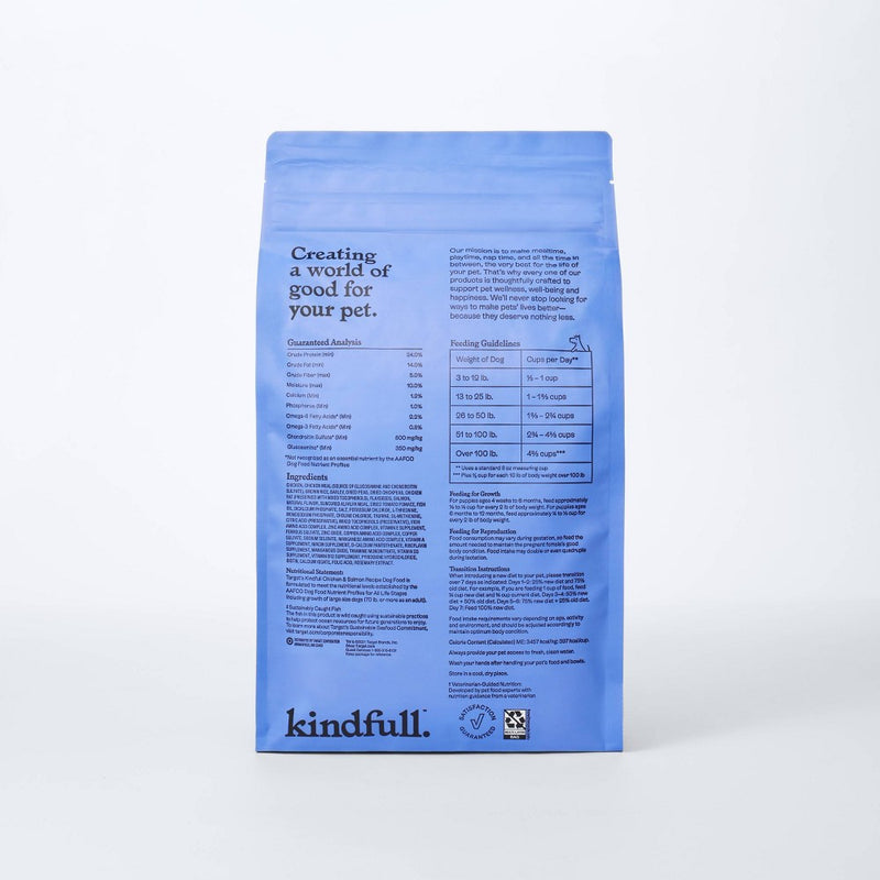 Chicken and Salmon Recipe Dry Dog Food - 5lbs - Kindfull