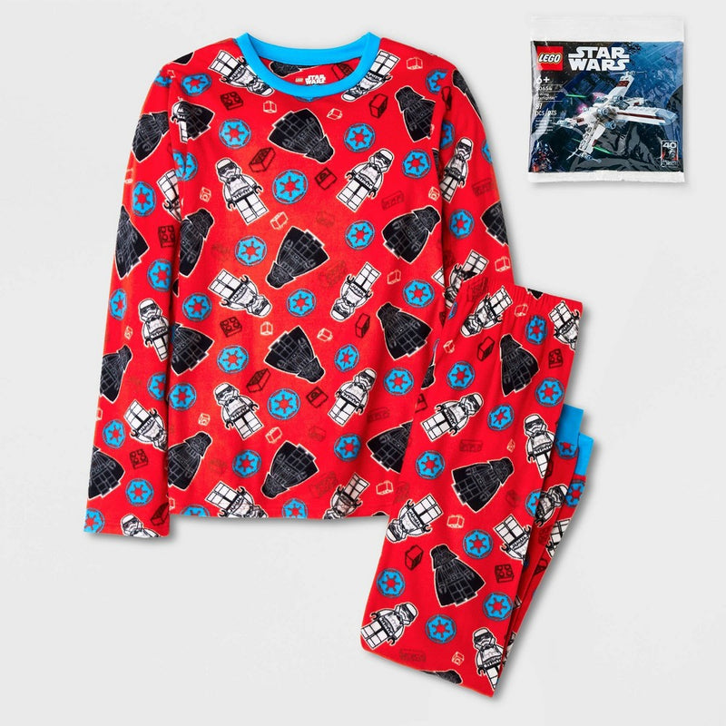 Boys' LEGO Star Wars Pajama Set with LEGO Creator 30654 - Red L
