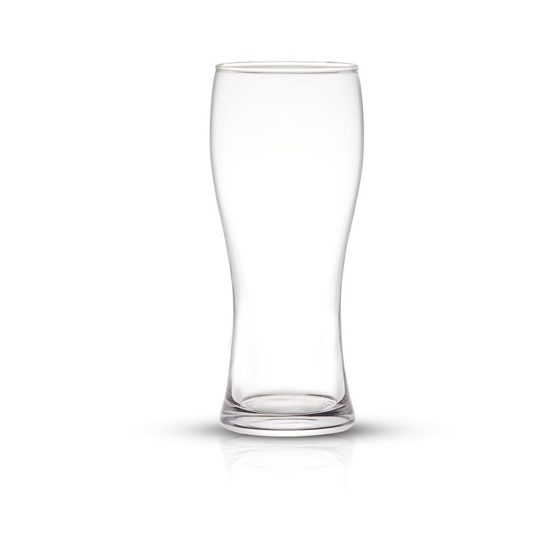 JoyJolt Callen Beer Glasses - Set of 4 - Pint Glass Capacity Pilsner Beer Glass - 15.5oz