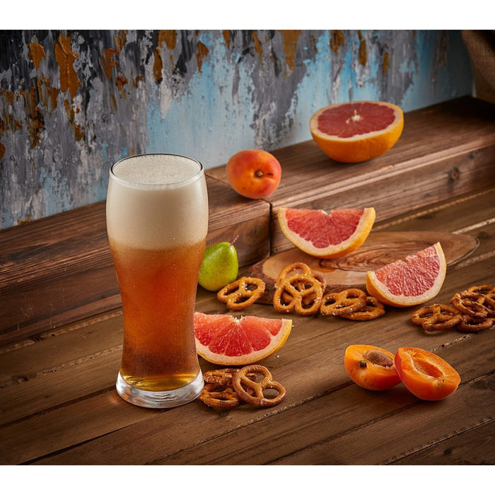 JoyJolt Callen Beer Glasses - Set of 4 - Pint Glass Capacity Pilsner Beer Glass - 15.5oz