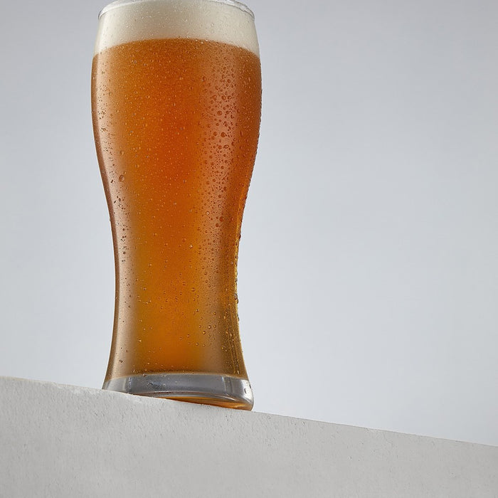 JoyJolt Callen Beer Glasses - Set of 4 - Pint Glass Capacity Pilsner Beer Glass - 15.5oz