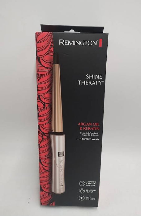 Remington Shine Therapy Argan Oil & Keratin 1/2-1" Tapered Curling Wand
